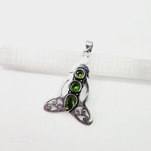 Yogi Peridot Ethnic Handmade Pendant Jewelry 1.85" Yoga Meditate
